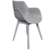 Chaise de salle à manger Sens jaspe plastique gris foncé