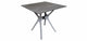 Table de jardin Sens jaspe 80x80cm gris foncé