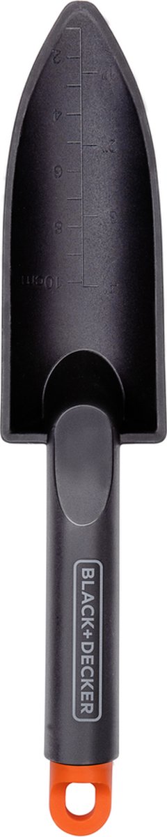 Truelle de jardin Black+decker - avec indication de taille - truelle de jardin 30,5cm - polypropylène - noir orange