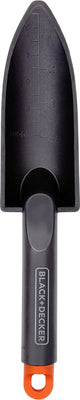Truelle de jardin Black+decker - avec indication de taille - truelle de jardin 30,5cm - polypropylène - noir orange