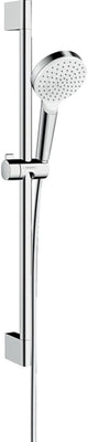 Hansgrohe ensemble de douche crometta 1jet ecosmart avec barre de douche unica'croma 65 cm blanc chromé