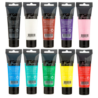 Peinture post-case dans le tube 75 ml 10 assorti de couleurs différentes