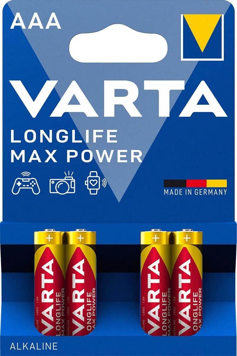 Varta Battery AAA 4x ALCALIN MAX