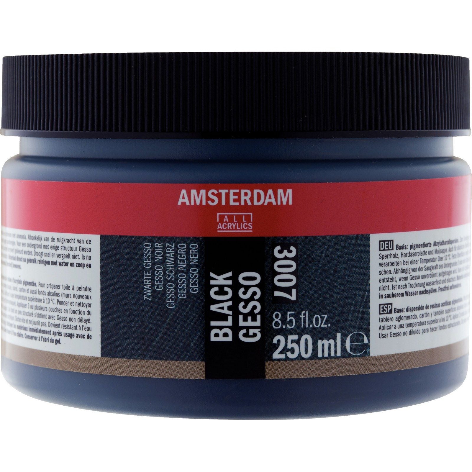 Amsterdam toutes acryliques amsterdam • gesso noir 3007 pot 250ml