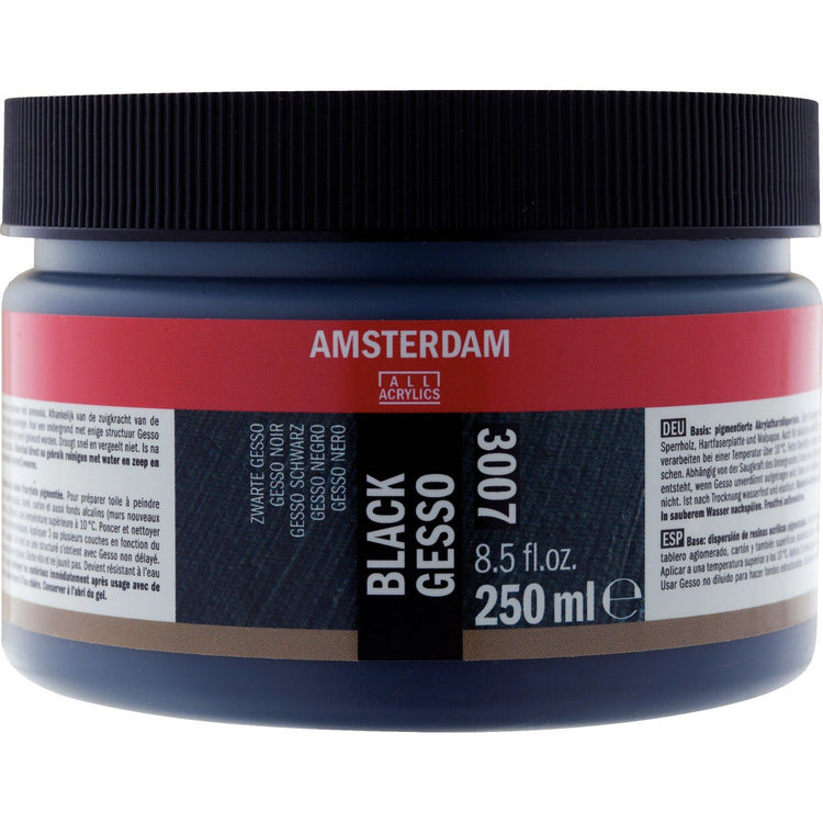 Amsterdam toutes acryliques amsterdam • gesso noir 3007 pot 250ml