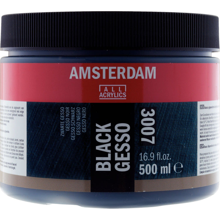 Amsterdam toutes acryliques amsterdam • gesso 3007 noir 500ml