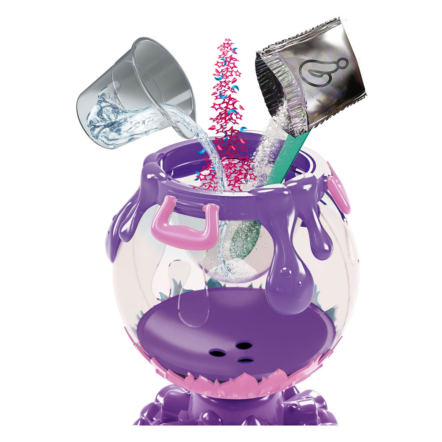 Toi-toys boule de verre slime magique + lumière