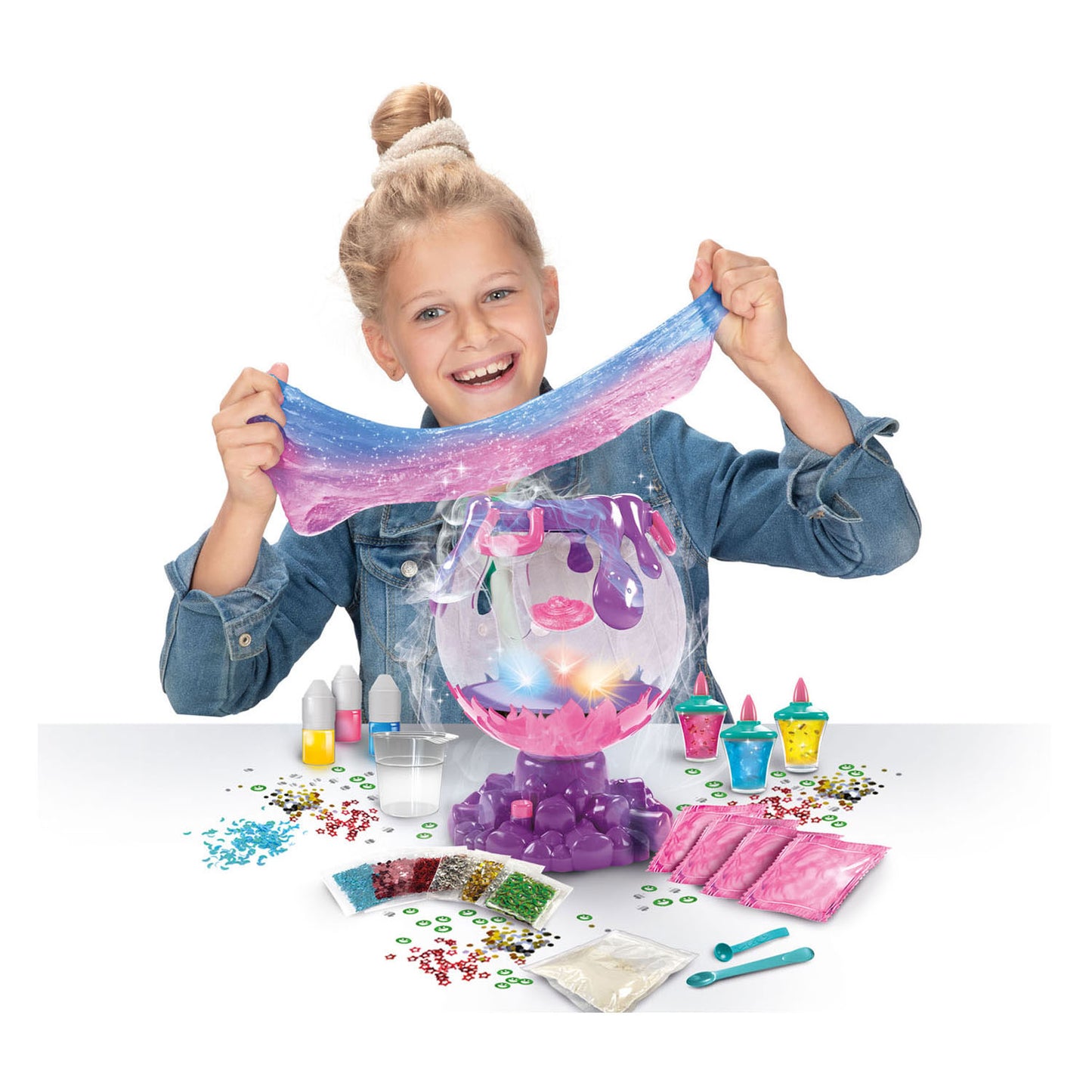 Toi-toys boule de verre slime magique + lumière