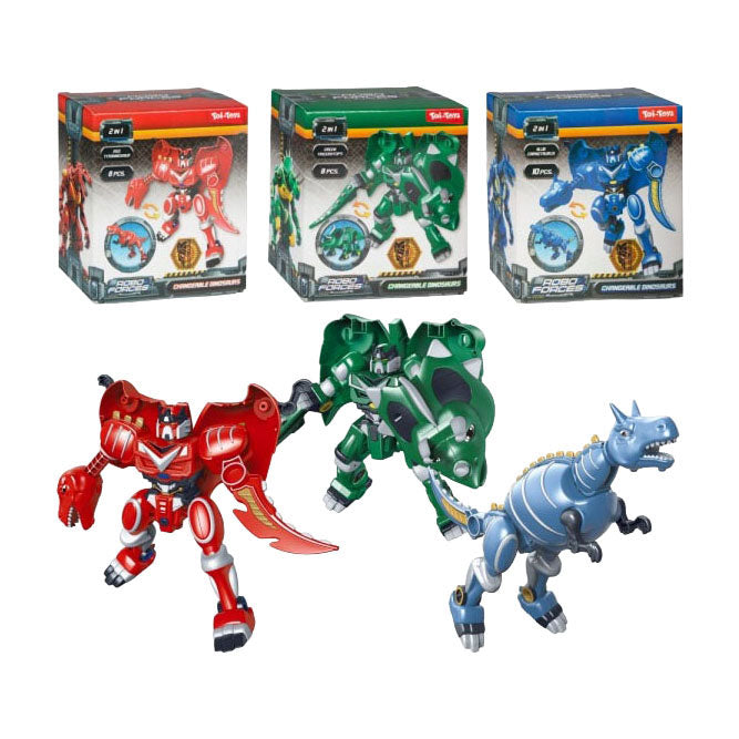 Toi-toys robot d'assemblage roboforces dinosaure