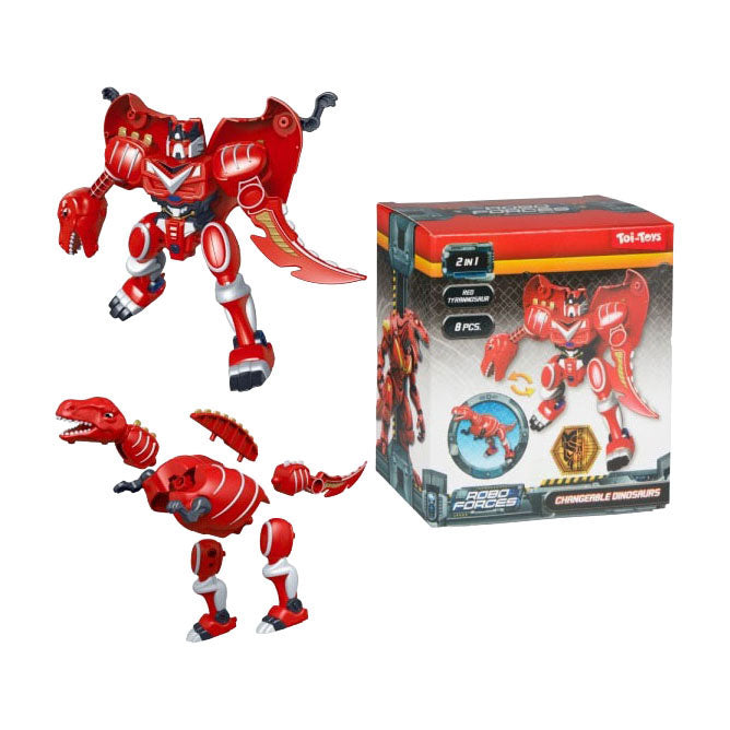 Toi-toys robot d'assemblage roboforces dinosaure