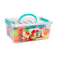 Toi-toys petites étoiles blocs de construction souples dans une boîte de rangement - 48 pcs.