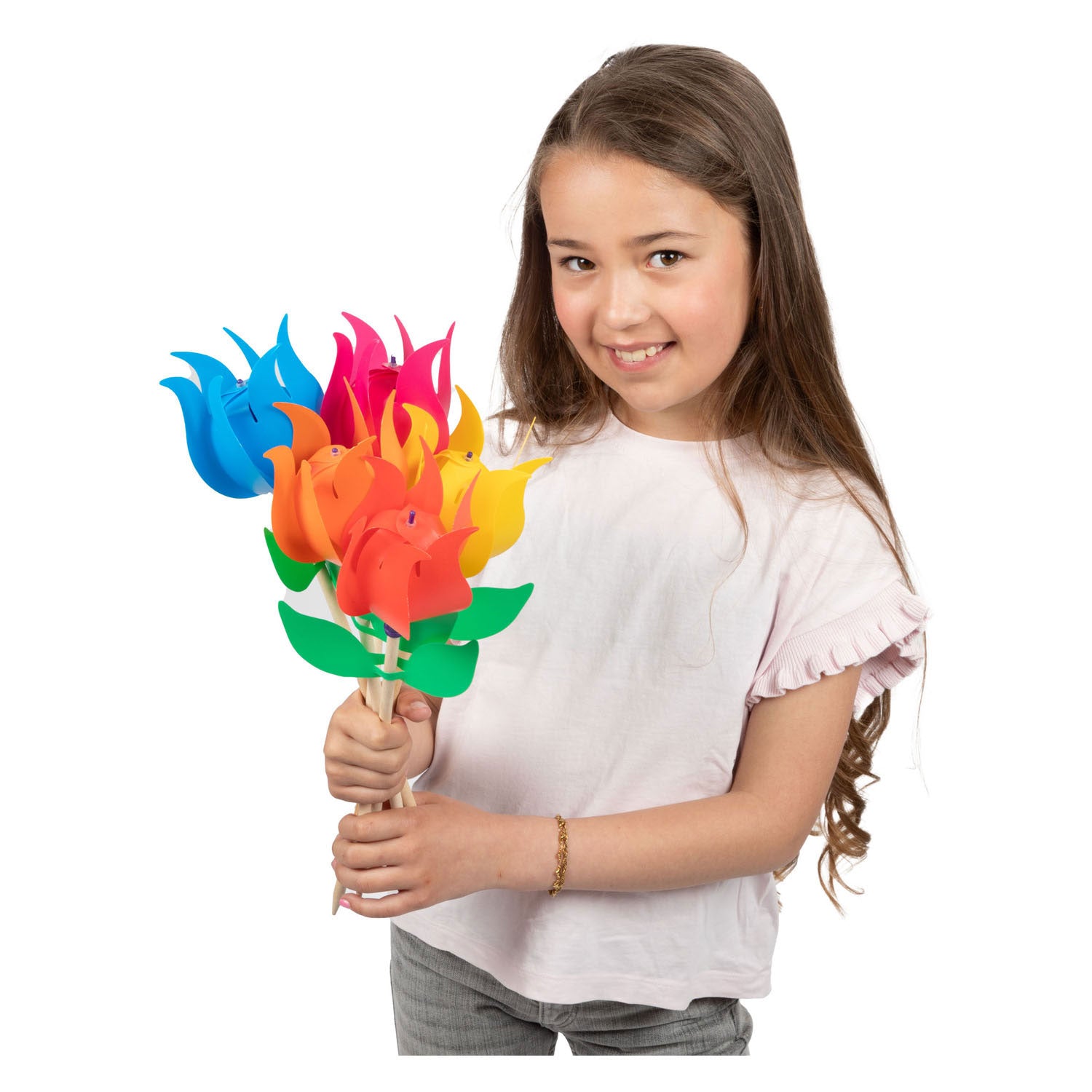 Toi-toys moulin à vent en bois tulipe