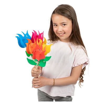 Toi-toys moulin à vent en bois tulipe