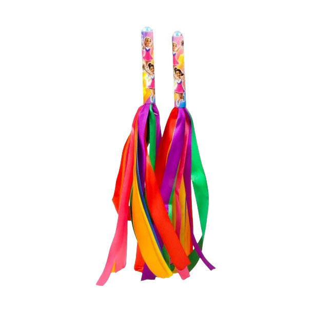 Toi-toys joue des rubans de pom-pom girl sur la poignée - 2 pcs.
