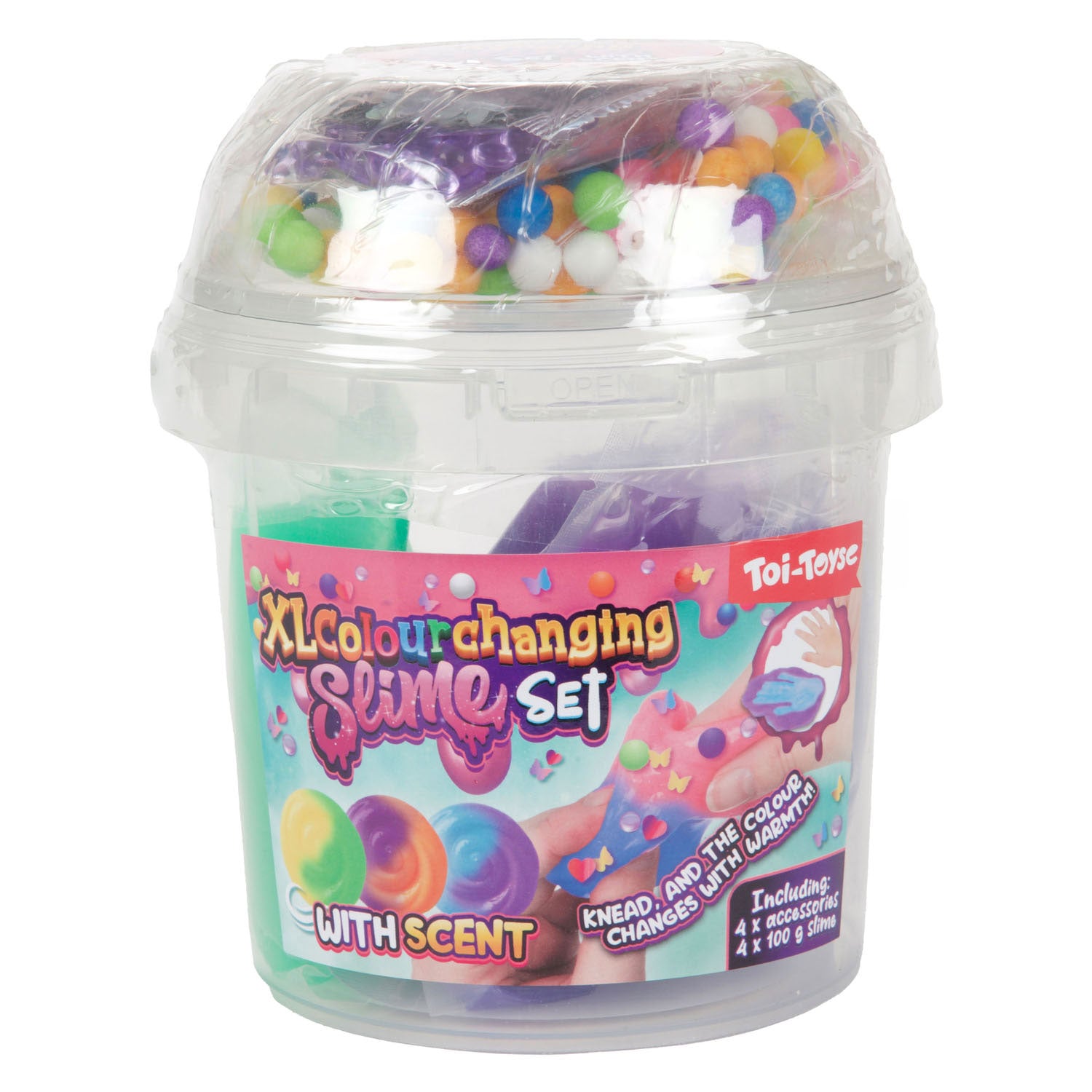 Toi-toys set slime xl avec parfum - 8 pièces.