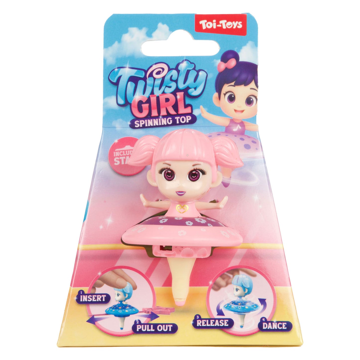 Toi-toys toupie ballerine 7,5cm