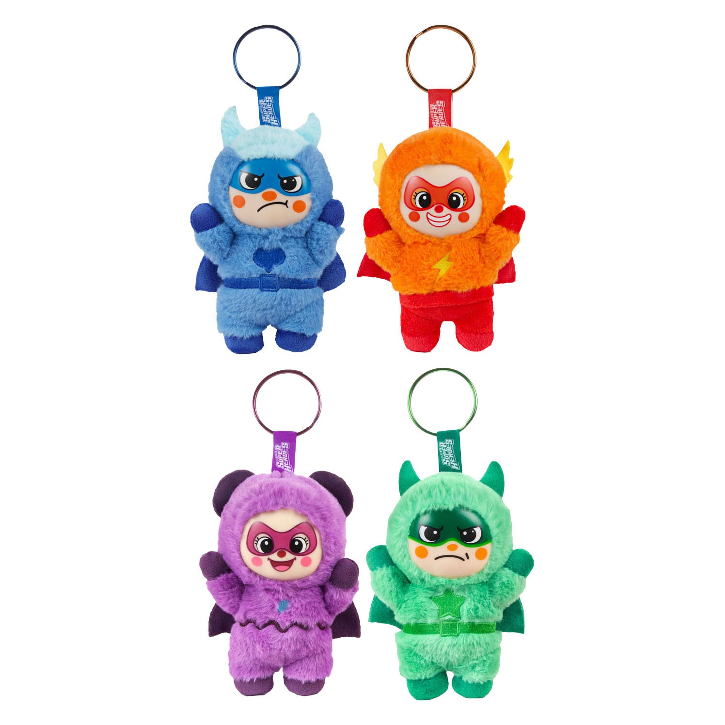 Toi-toys peluche porte-clés super héros - 16cm