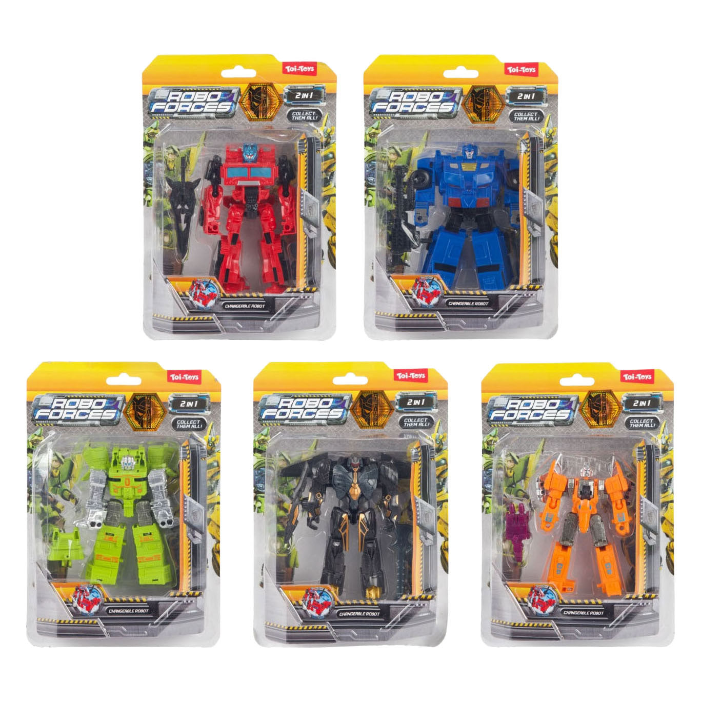 Toi-toys changeant de voiture robot 2en1