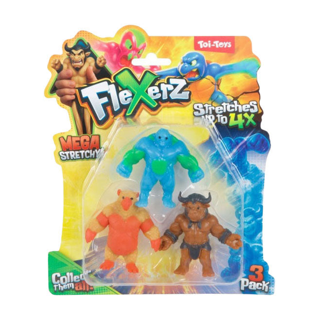 Toi-toys figurine anti-stress flexerz 6cm - 3 pcs.