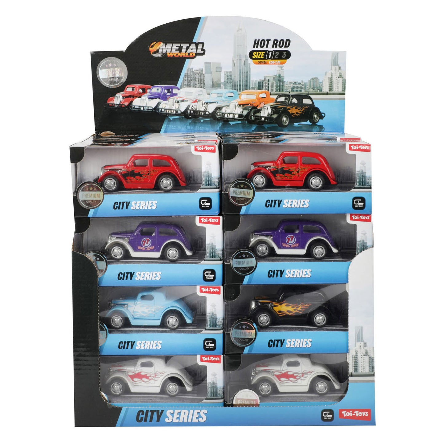 Toi-toys toi Toys voiture de ville moulée sous pression