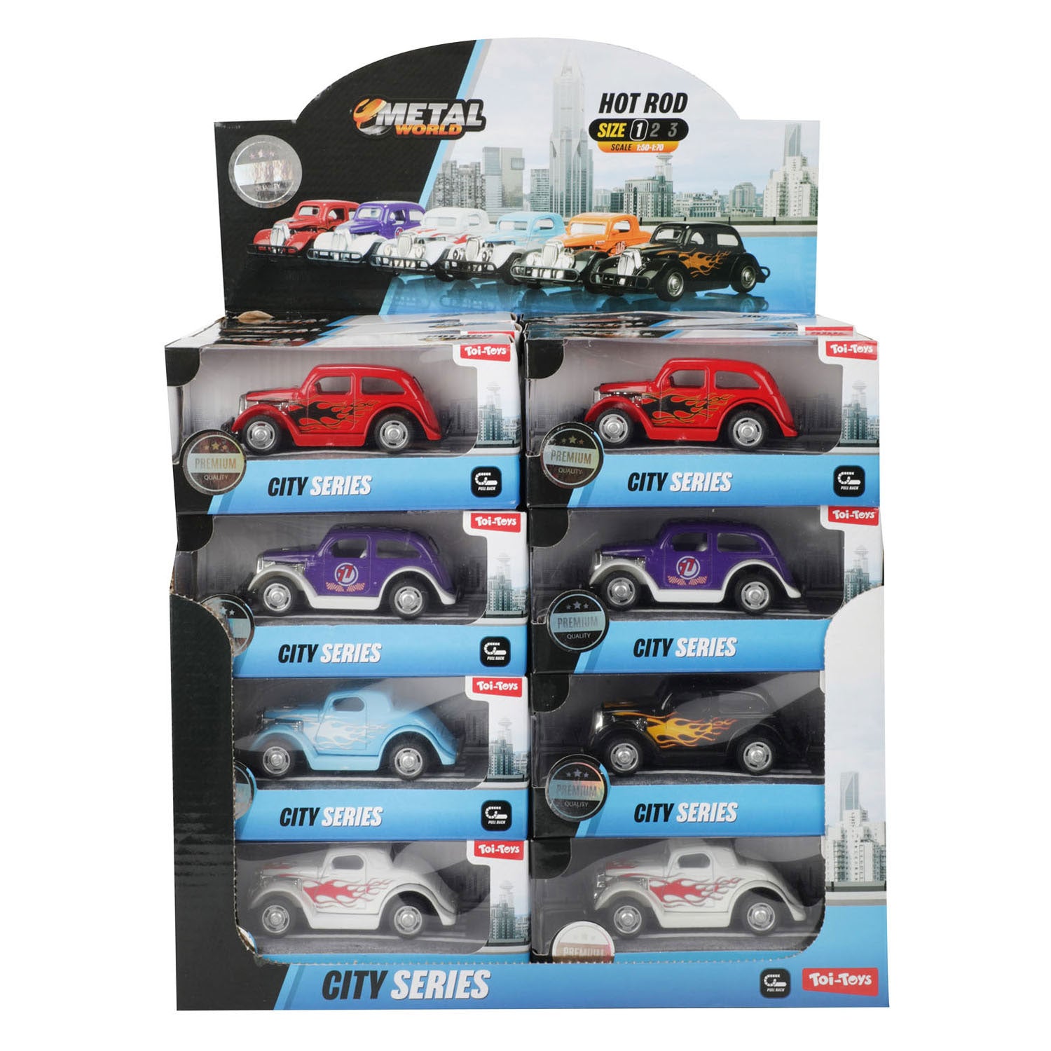 Toi-toys toi Toys voiture de ville moulée sous pression