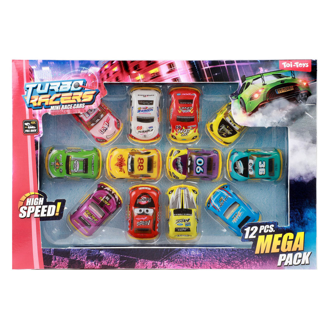 Les coureurs turbo retirent les voitures de rallye - 12 pcs.
