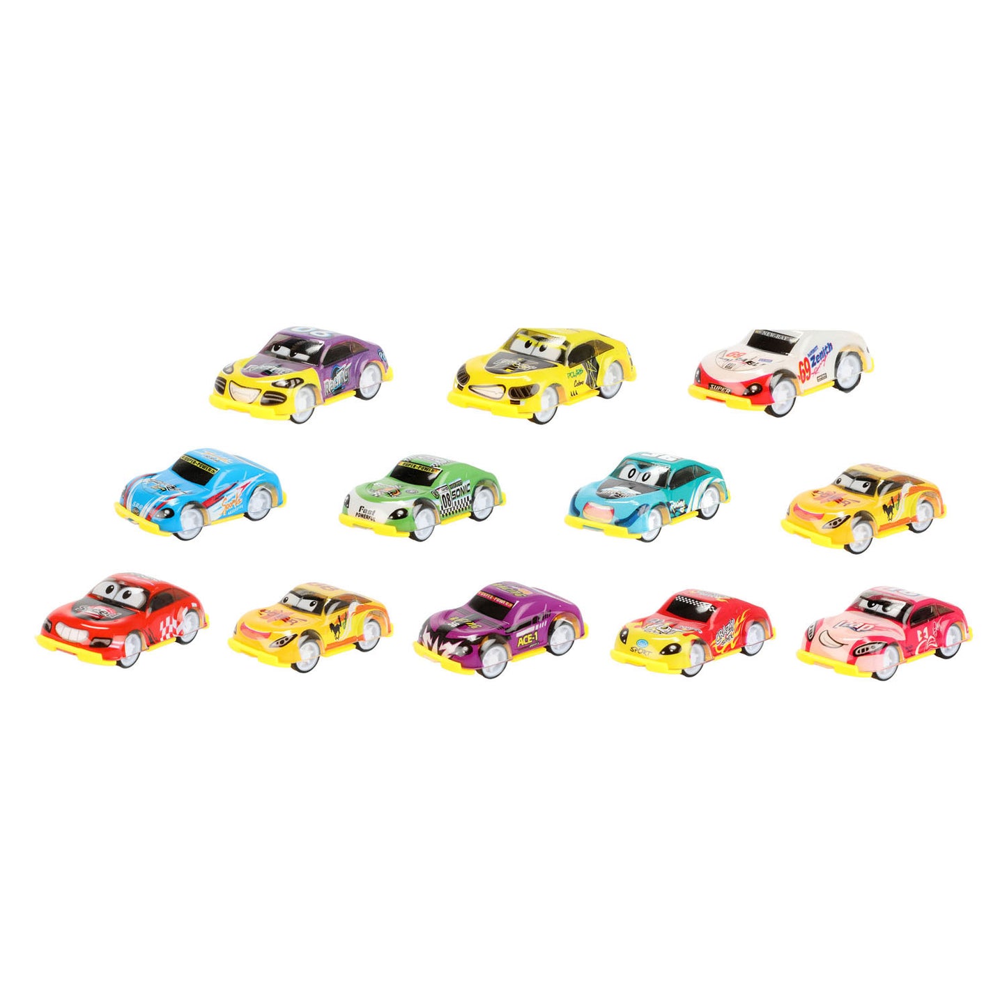 Les coureurs turbo retirent les voitures de rallye - 12 pcs.
