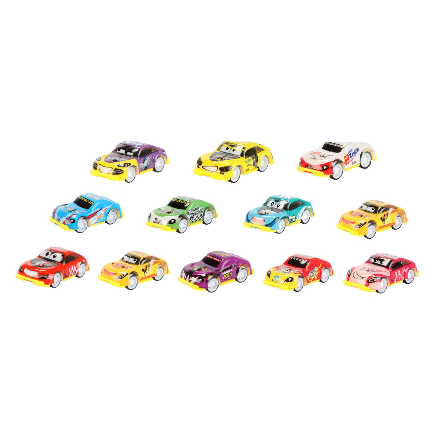 Les coureurs turbo retirent les voitures de rallye - 12 pcs.