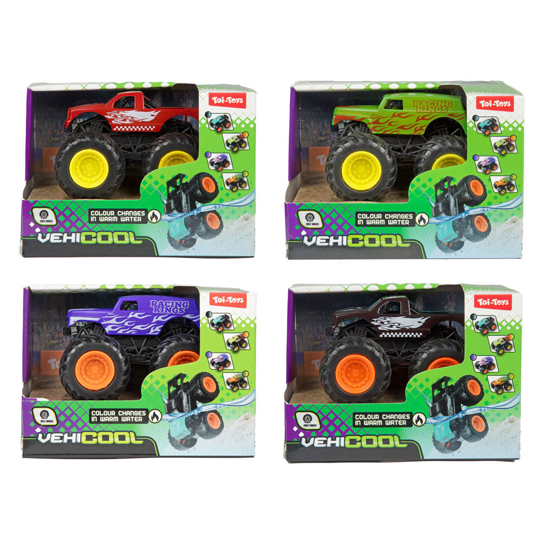 Monster truck à couleur changeante Vehicool - 8,5 cm