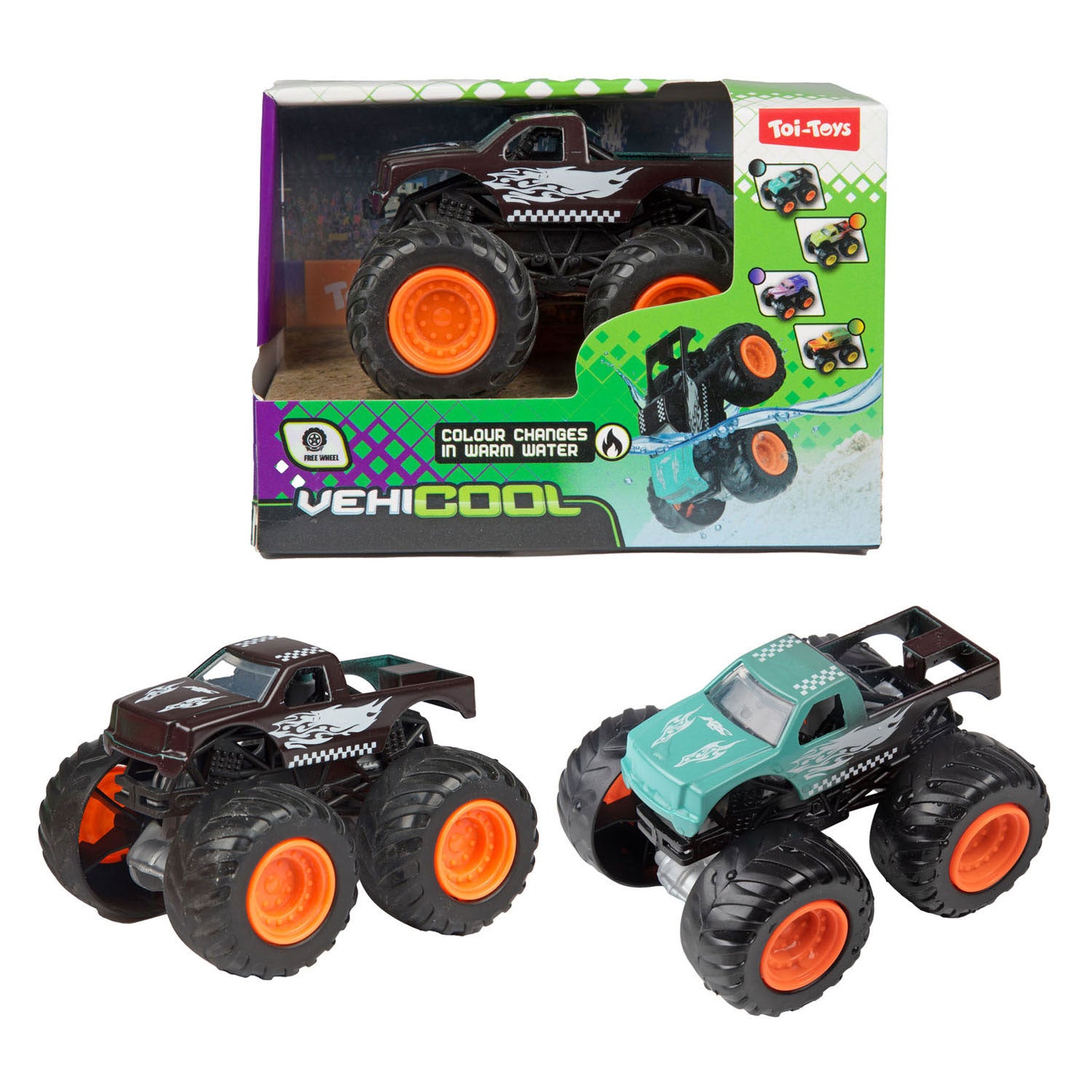 Monster truck à couleur changeante Vehicool - 8,5 cm