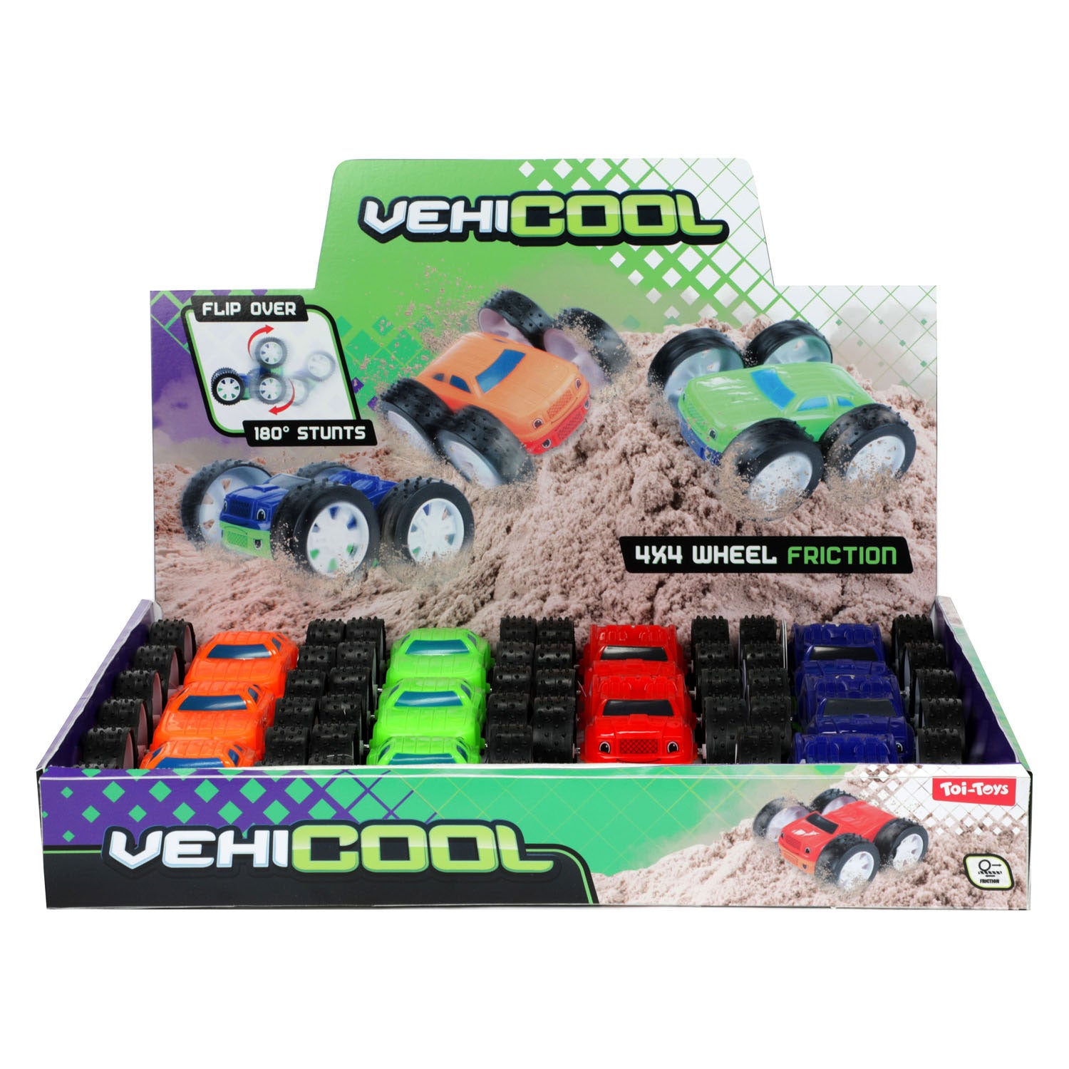 La voiture à friction Vehicool se retourne