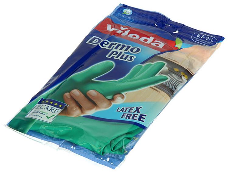 Vileda 1046053 - gants dermoplus l | 12 pièces