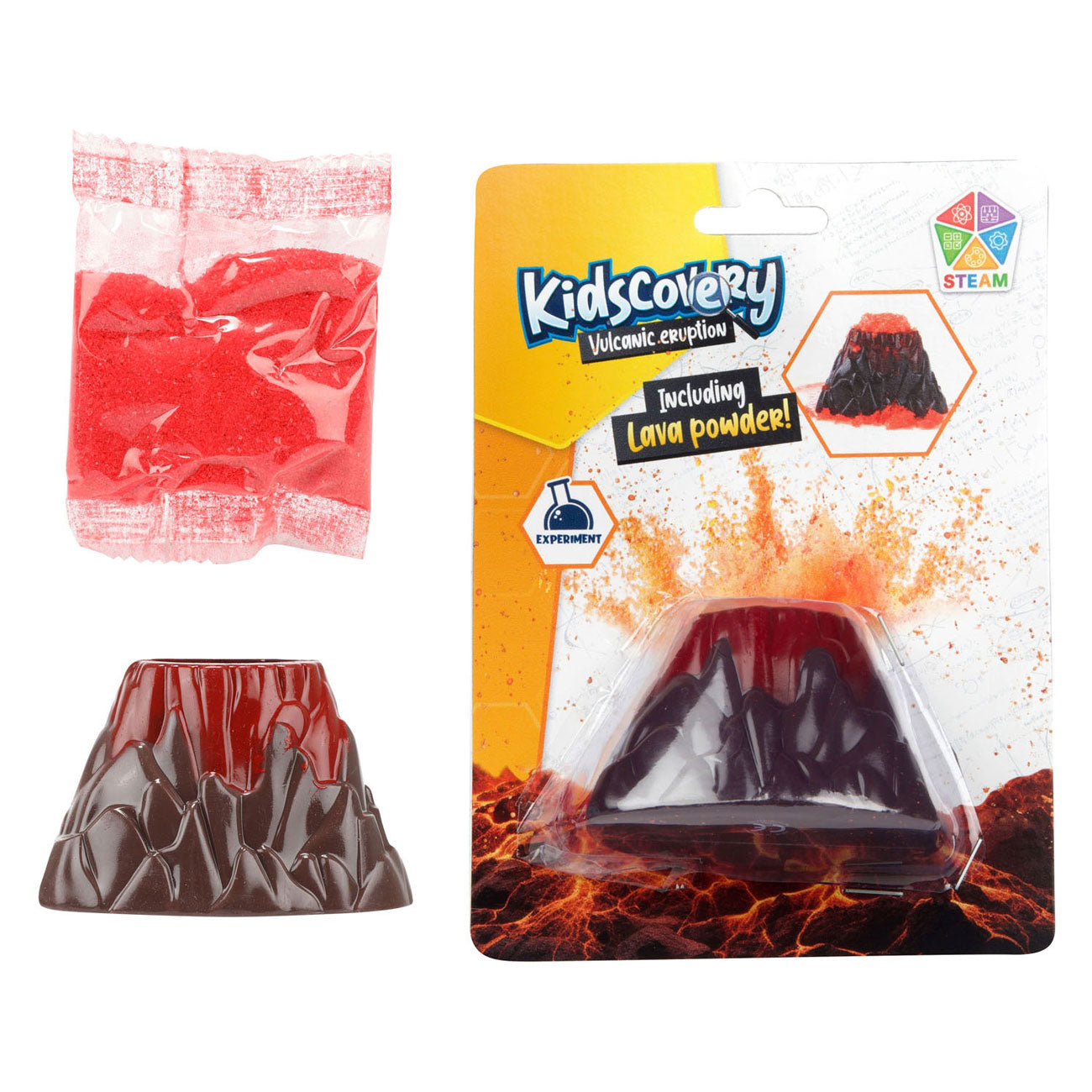 Explorer l'éruption du volcan