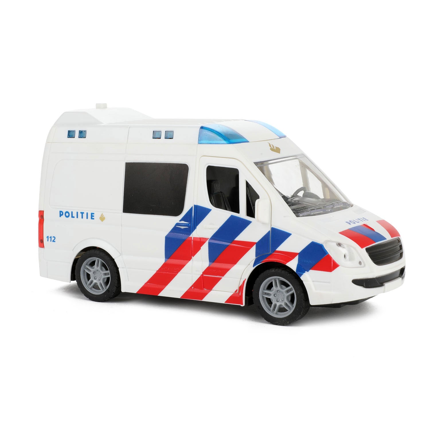 Bus de police avec lumière et son