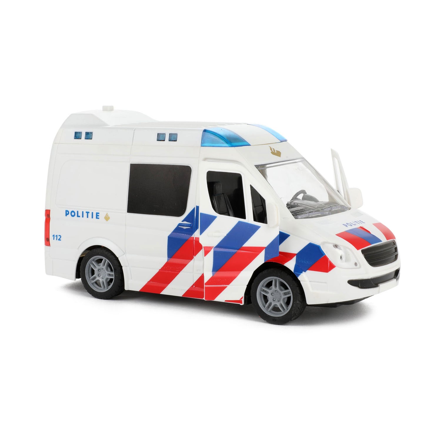 Bus de police avec lumière et son