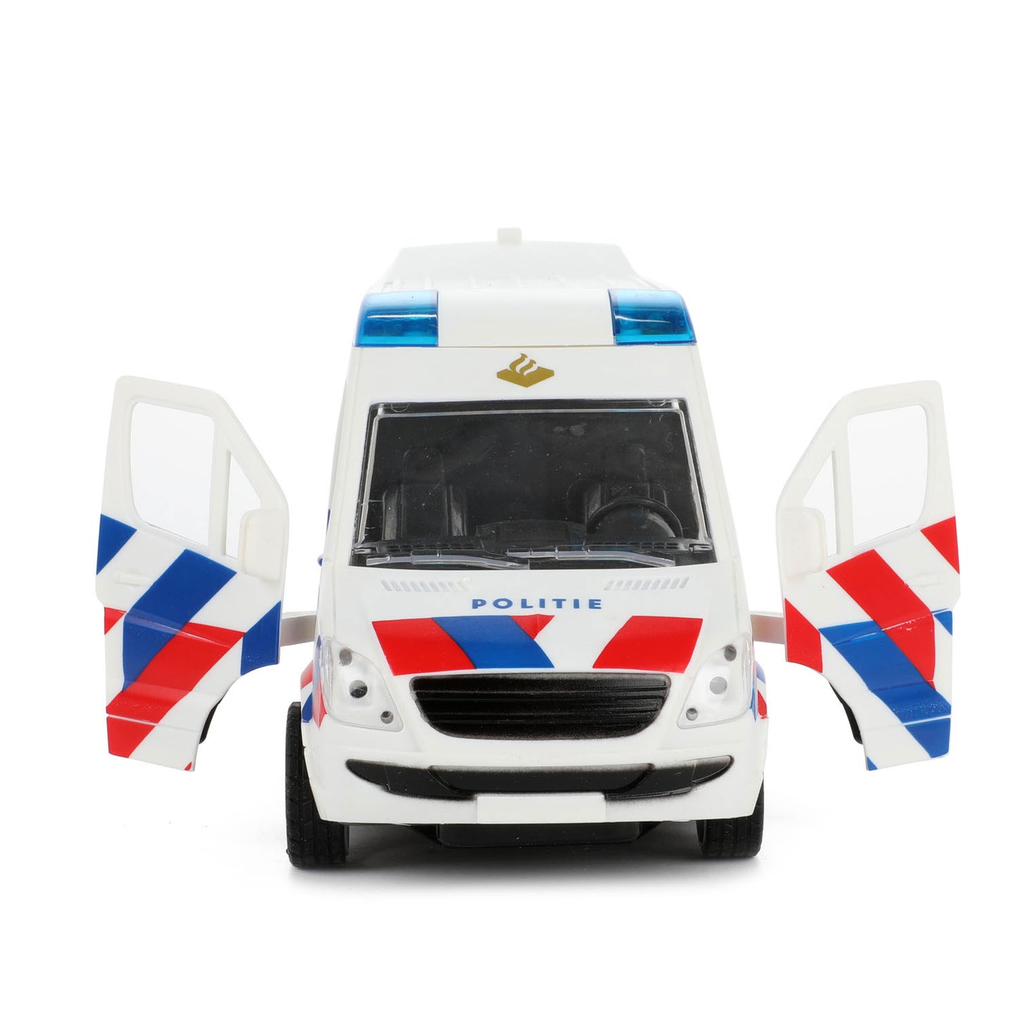 Bus de police avec lumière et son