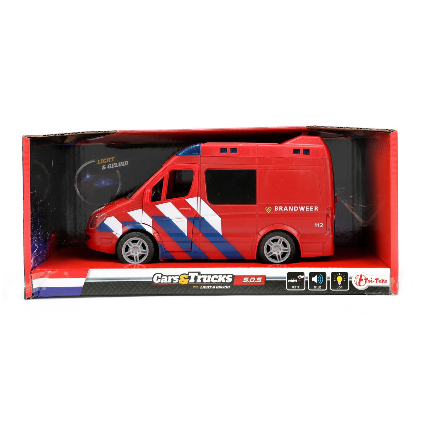 Camion de pompiers avec lumière et son