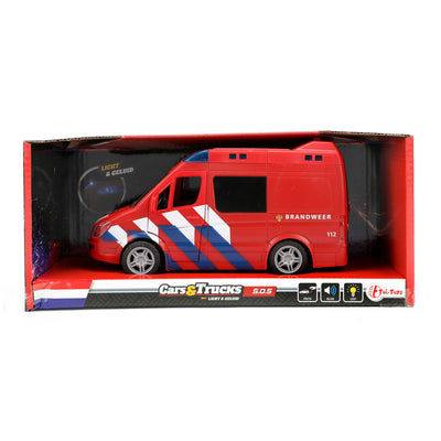 Camion de pompiers avec lumière et son