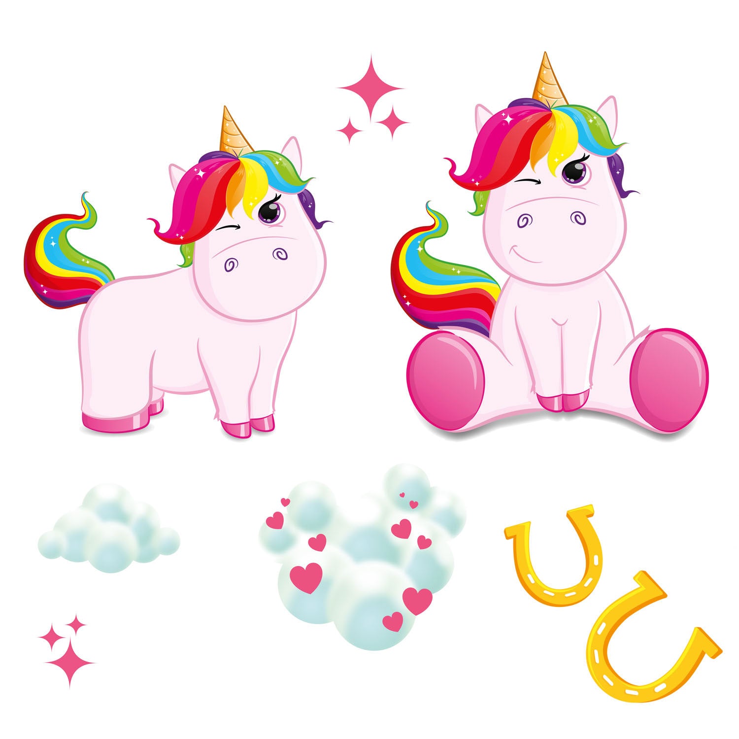 Toi-toys wall déco autocorns de licorne