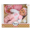 Bébé beau babypop avec bouteille et bavoir, 40 cm