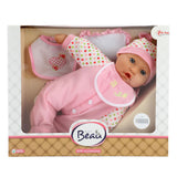 Bébé beau babypop avec bouteille et bavoir, 40 cm - afbeelding 3