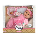 Bébé beau babypop avec bouteille et bavoir, 40 cm - afbeelding 4