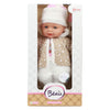 Beau Babypop 32 cm + tenue d'hiver et bouteille