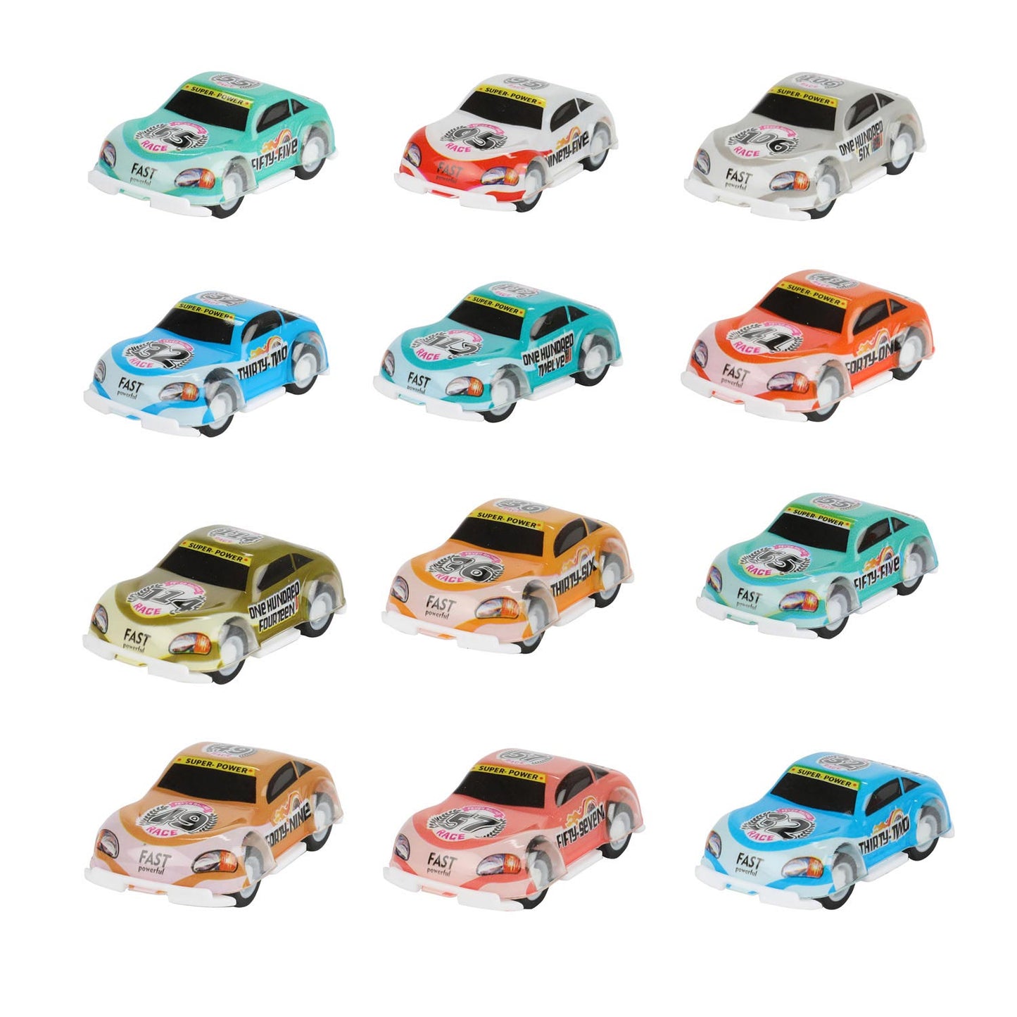 Toi-Toys Turbo Racers tire les voitures de course, 12e.