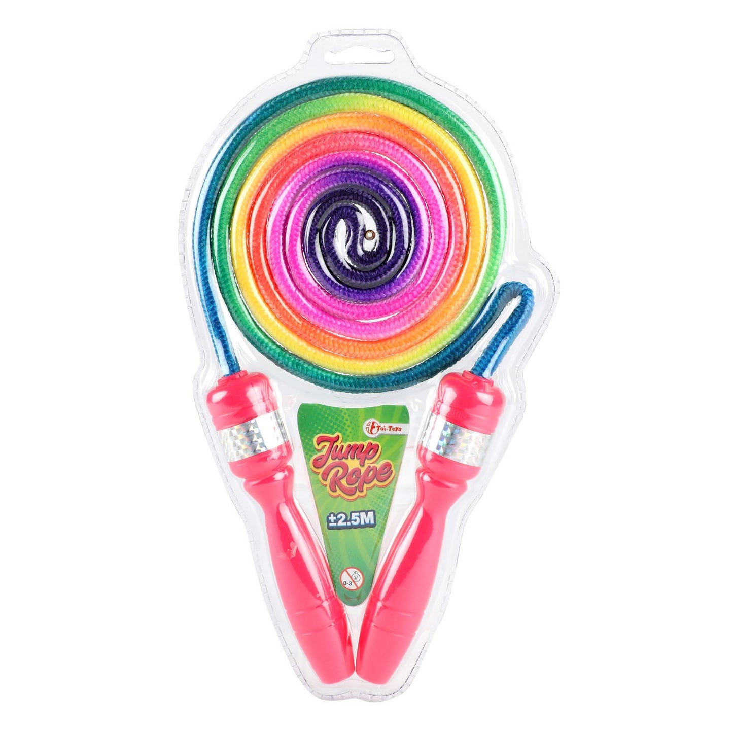 TOI-TOYS Sautage de corde avec des couleurs arc-en-ciel