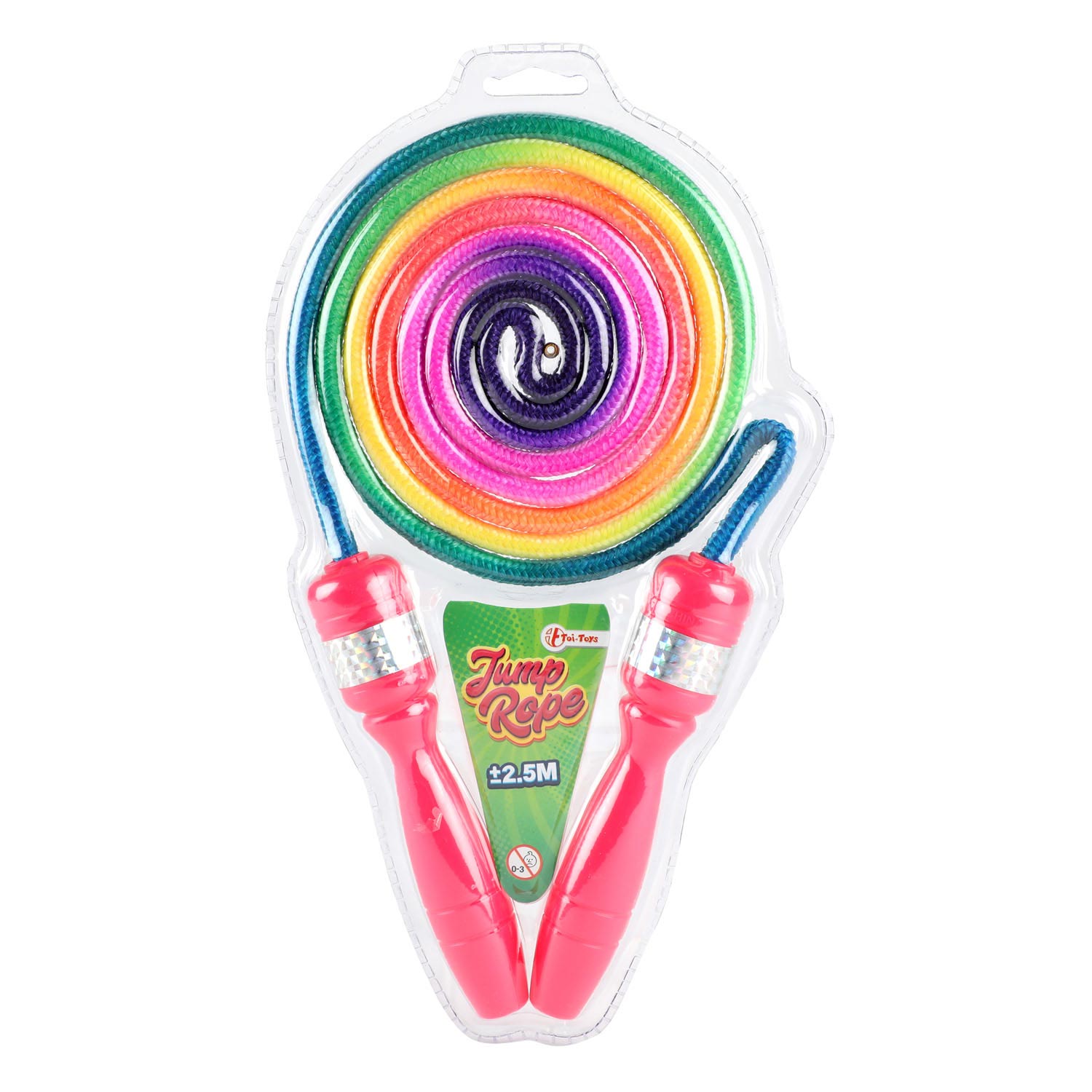 TOI-TOYS Sautage de corde avec des couleurs arc-en-ciel