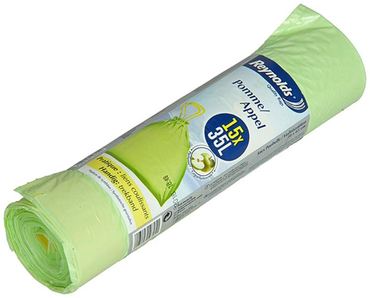 Vileda 1052220 - sacs poubelle pomme 15x35l | 18 pièces