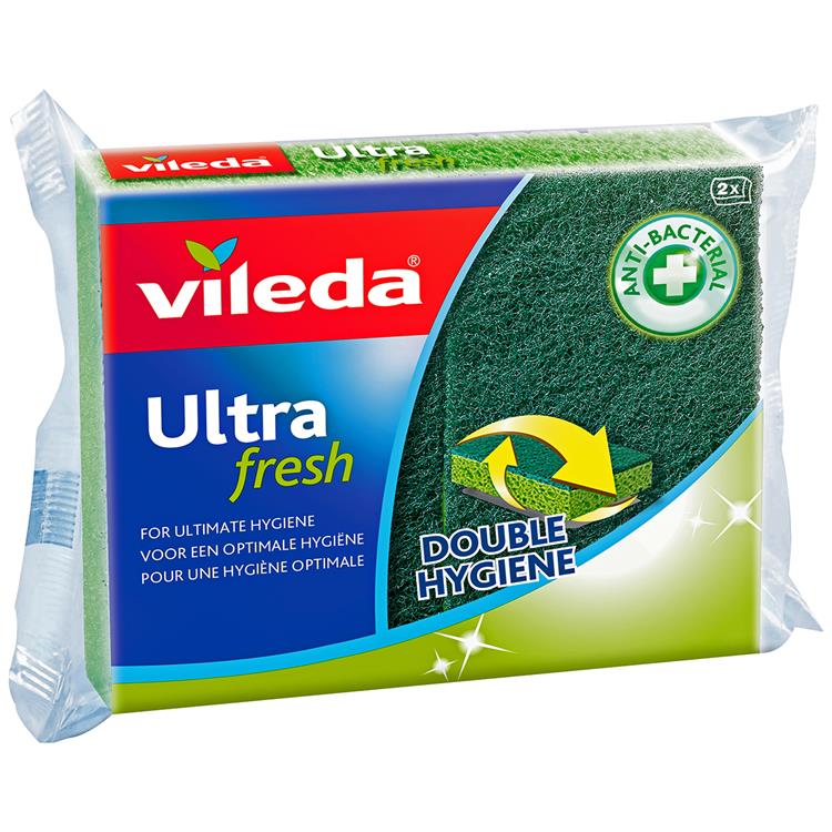 Vileda 1057859 - éponges à récurer ultra fraîches 2pk | 4 pièces
