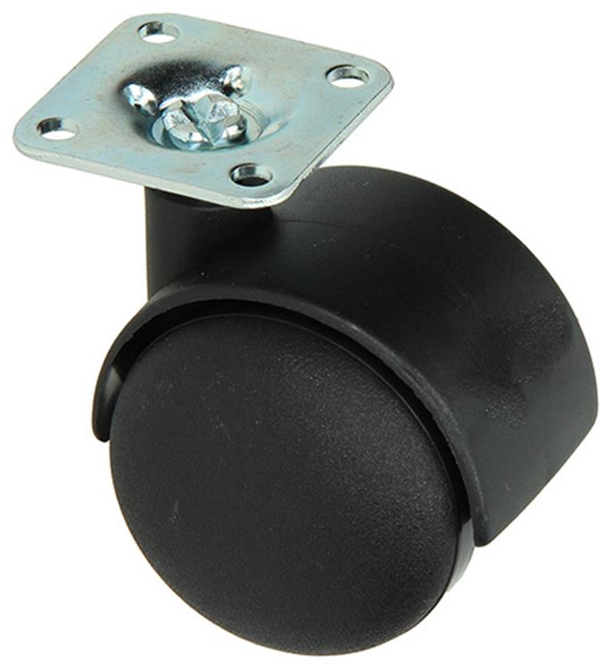 Mack by tente 1013570 - double rouleau noir avec plaque 50mm | 10 pièces