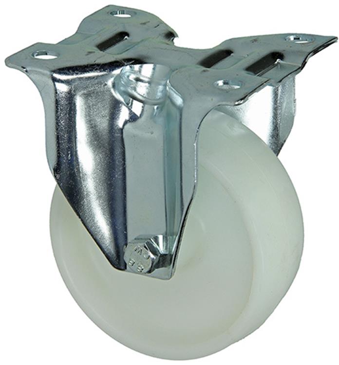 Mack by tente 1015038 - roue fixe en nylon avec roulement coulissant 100mm | 4 pièces